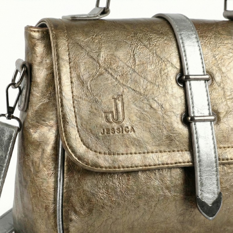 شنطة كروس جلد إيطالي مستورد لون أوكسيد مقاس 20×30